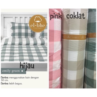  SPREI  MOTIF  KOTAK KOTAK MARCO ABU KATUN LOKAL AYLA UK KING 