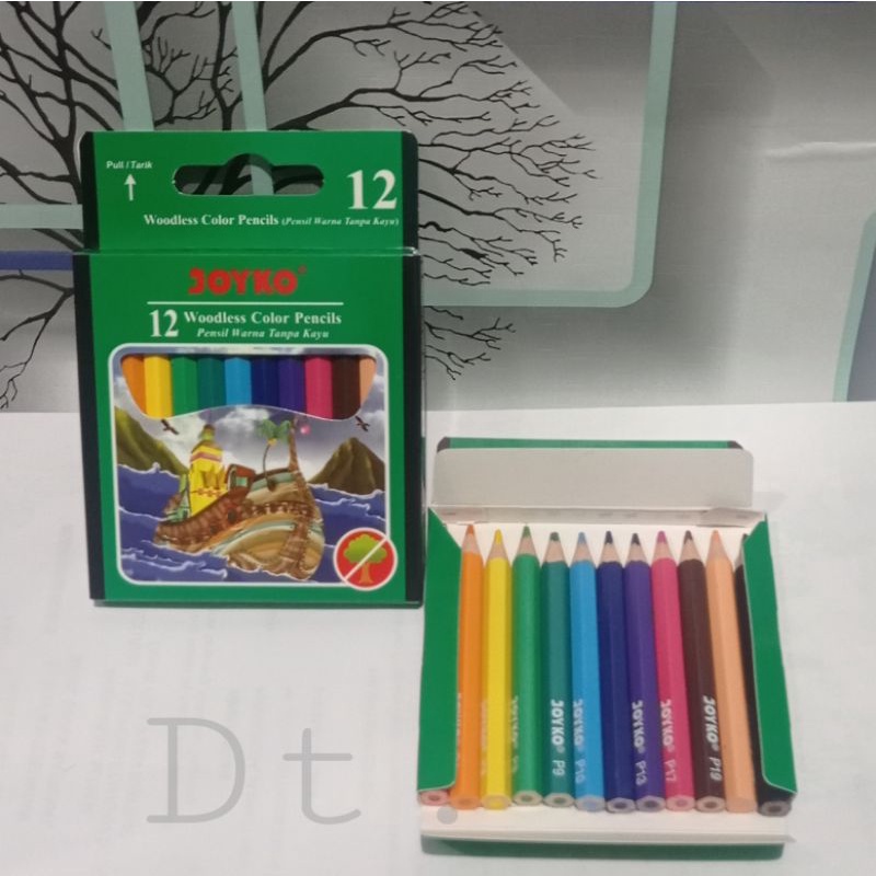 

pensil warna isi 12/ joyko / pensil warna pendek