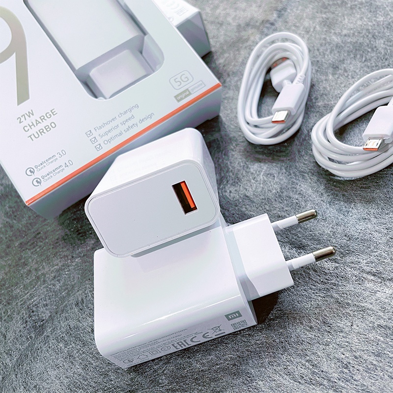 【3359】Charger Handphone Ori Xiaomi Mi9 USB Colokan Micro/Type-C Fast charging 3.0 Quallcomm