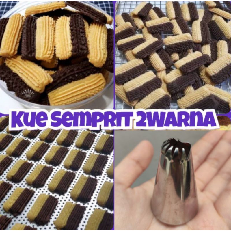 Spuit Semprit 2 Warna / Spuit Kue Sagu Lokal / Spuit Lokal Aluminium