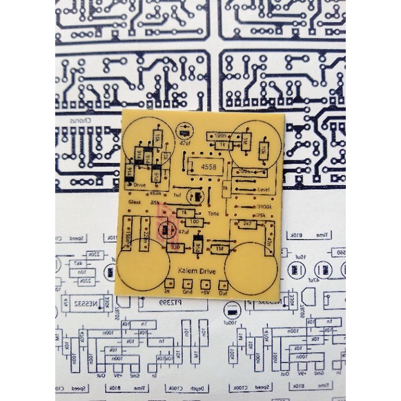 PCB EFEK GITAR KALEM DRIVE