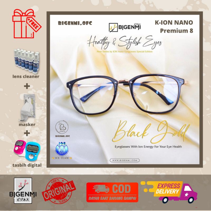 LIMITED EDITION | KACAMATA BIGENMI ION NANO PREMIUM 8(BLACK GOLD)