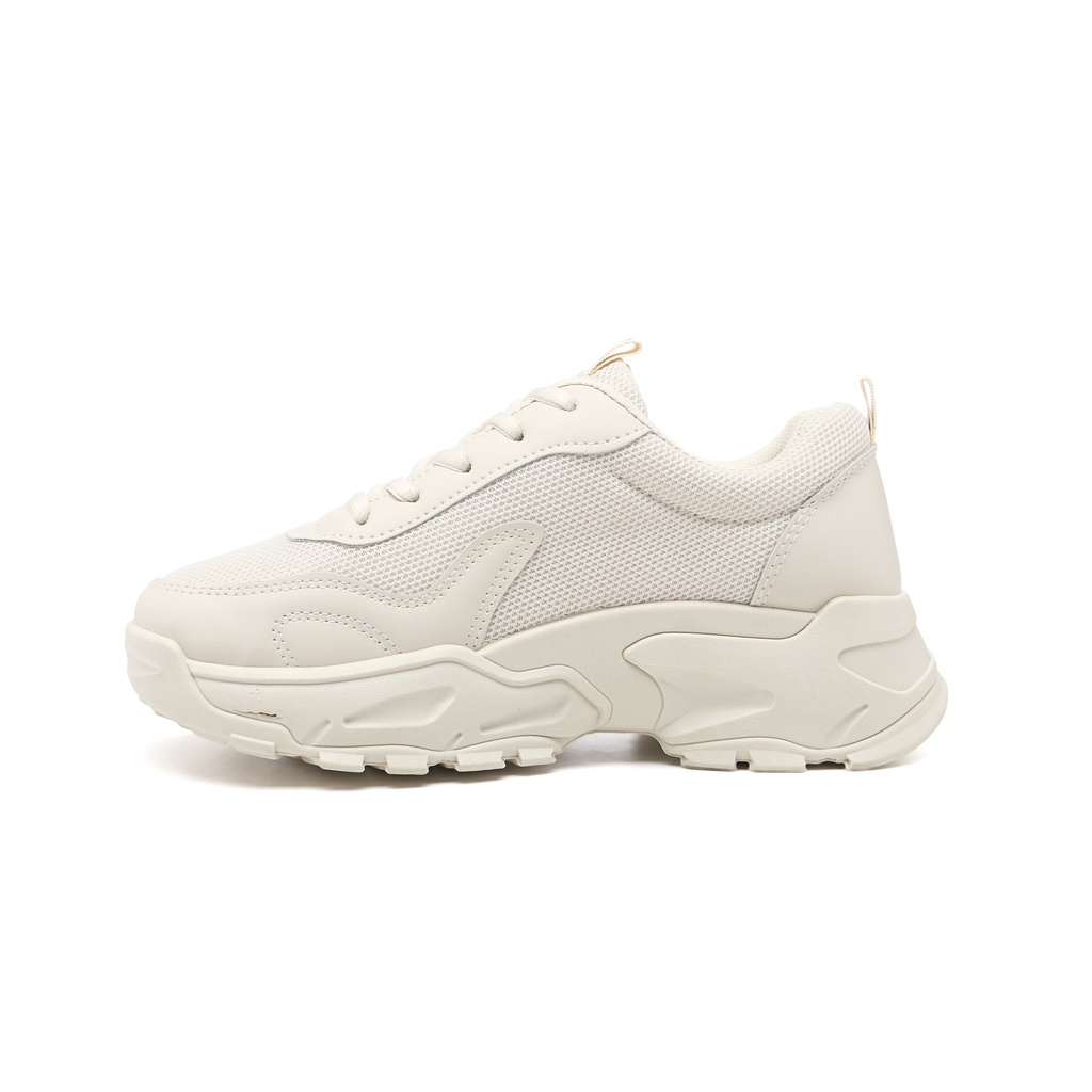 PVN Mingyu Sepatu Sneakers Wanita Casual Sport Shoes Cream 265-4