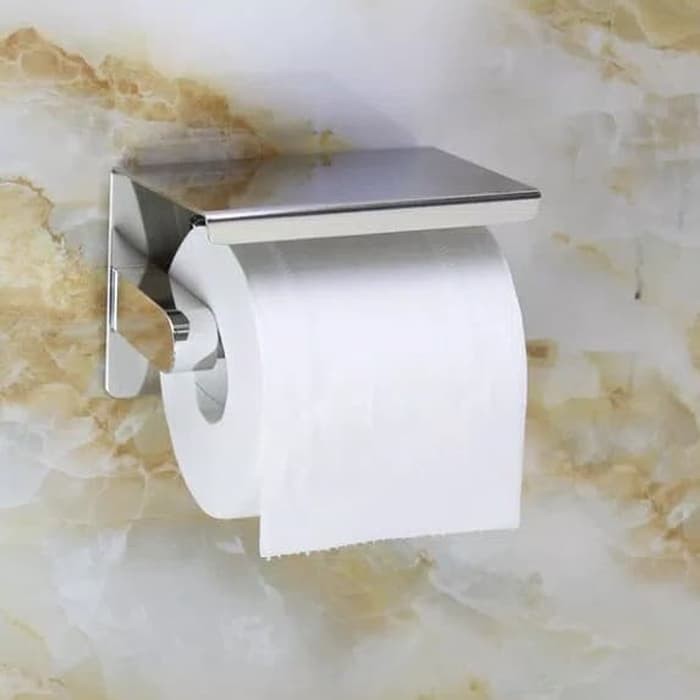 Unik tempat tisue stainless/Rol tisu kamar mandi toilet/handphone/tissue Limited