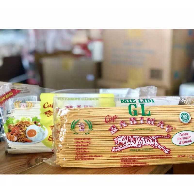 

MIE LIDI GL / MIE GOMAK GL CAP HARIMAU 1KG (PUTIH DAN KUNING READY)