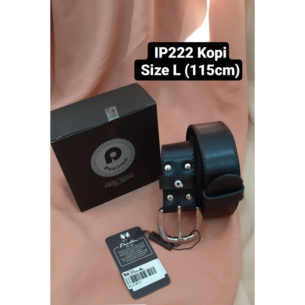 Ikat Pinggang Gesper Papillon Original IP222 Kopi