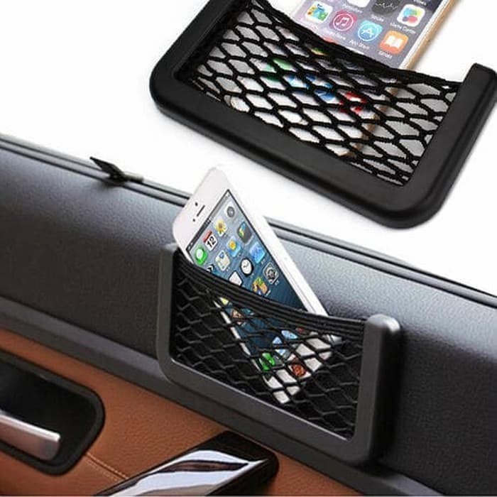 car net organizer pocket jaring storage kantong bag mobil