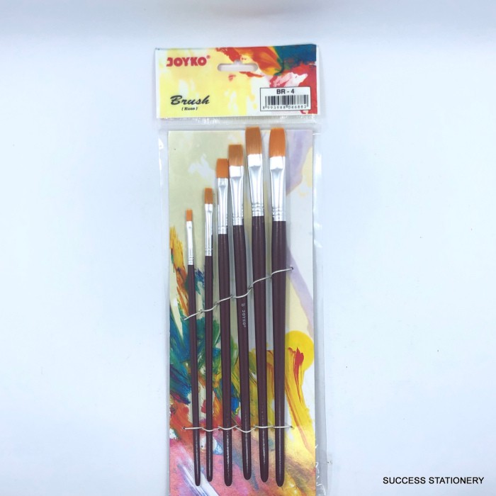 

JOYKO KUAS SET BR 4 6PC FLAT