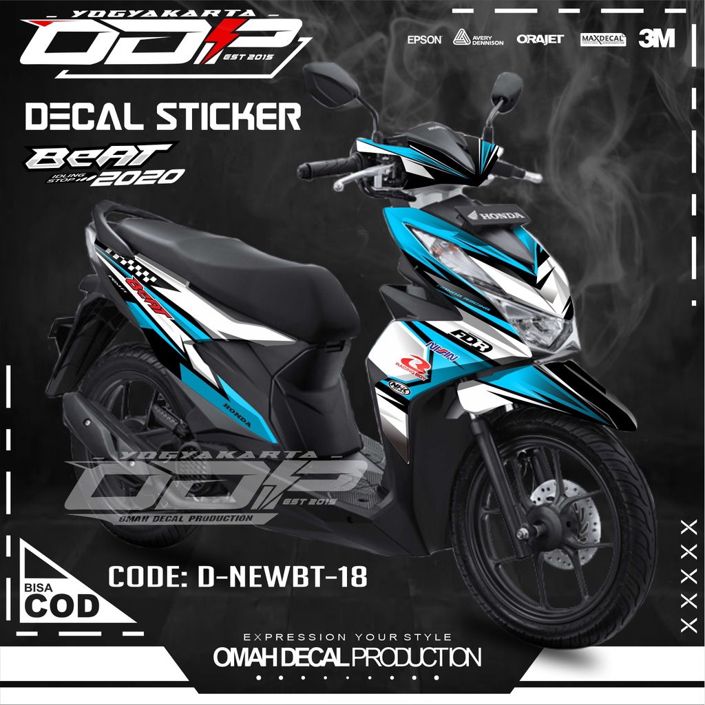 DECAL BEAT FULL BODY DEKAL HONDA BEAT STREET FULLBODY MOTIF SIMPEL ELEGAN STICKER KEKINIAN KEREN KUA