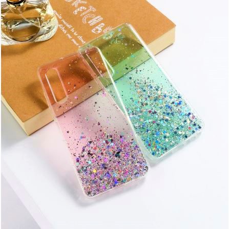 Case OPPO RENO 4 4G RENO 5 5G RENO 5F Transparent Glitter TPU Softcase