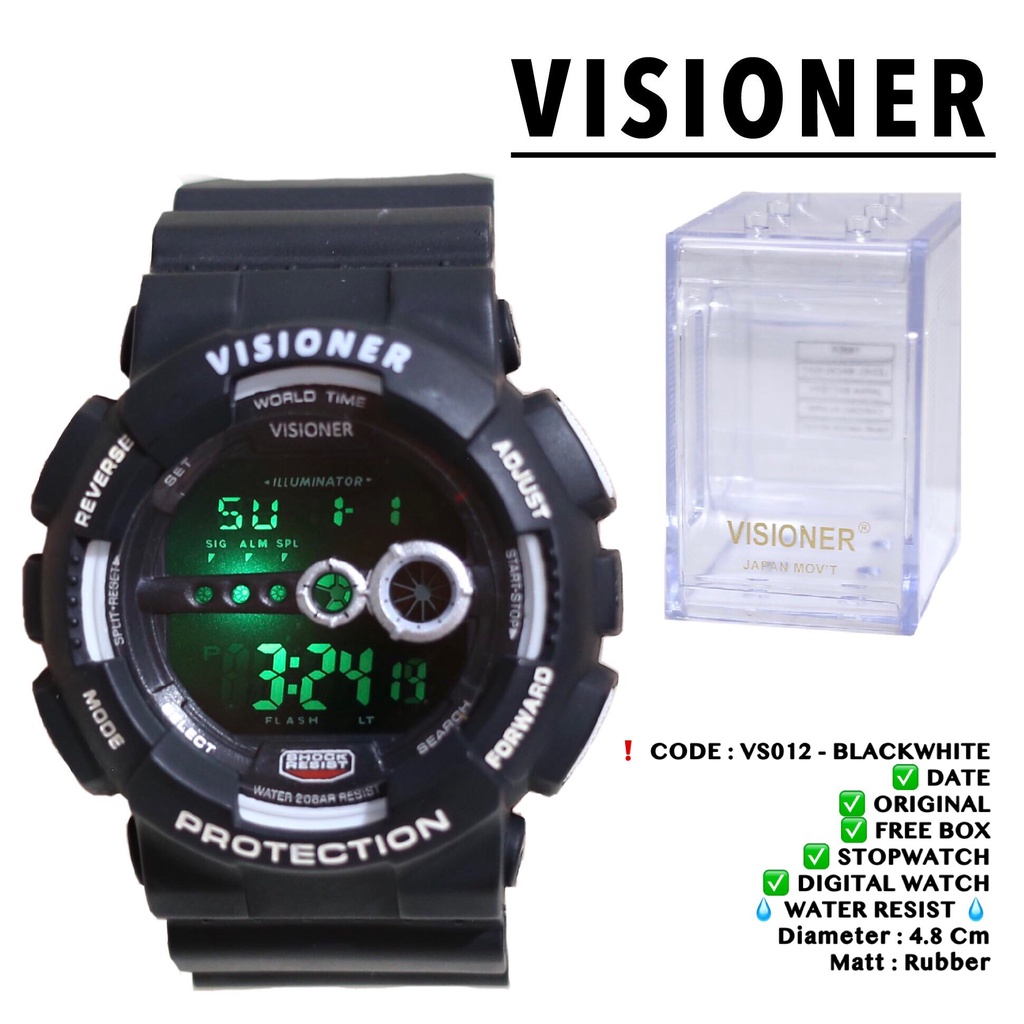 Jam tangan VISIONER Original Watches Pria dan wanita FREE BOX fashion sporty grosir VS012