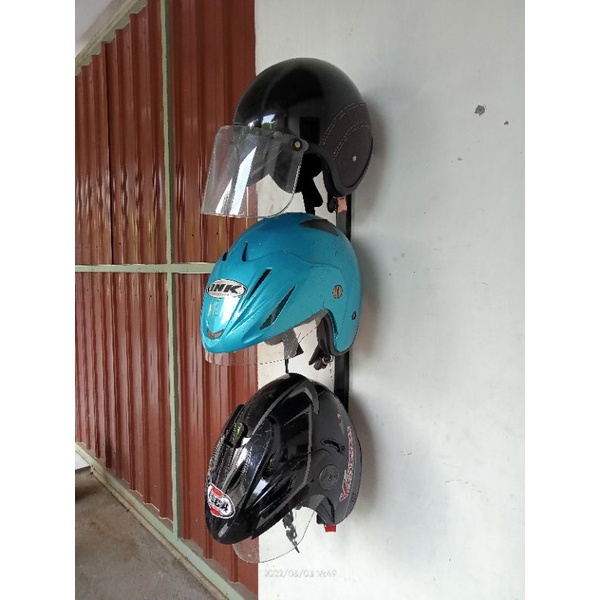 TDZ / HOLOW GANTUNGAN HELM  VERTIKAL ISI 3 / PENGAIT HELM HOLO BAHAN BESI HOLO