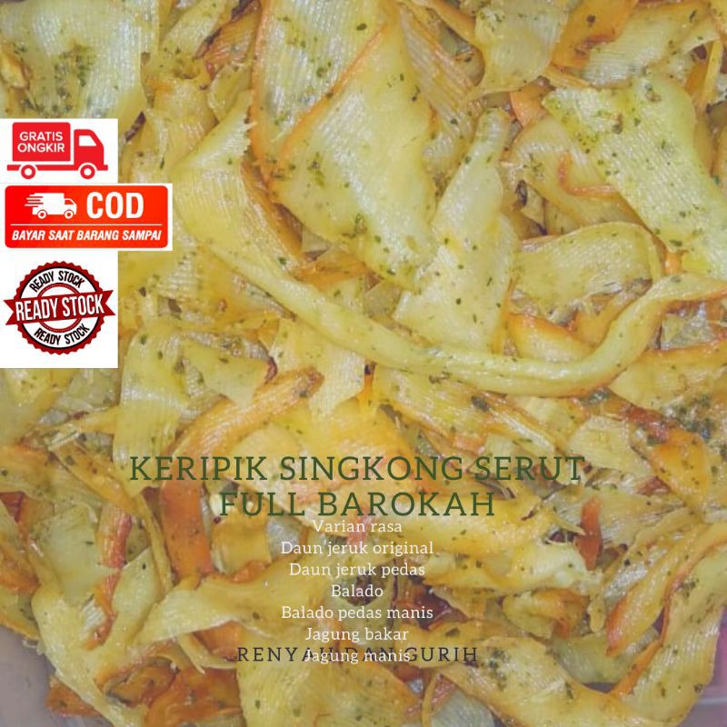 

Keripik Singkong Serut Full Barokah 1 kg / Brekele