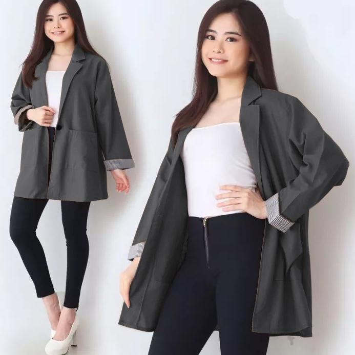 9v✺Harga Termurah❋➠ Yohen Blazer Wanita Geta / Blazer Jumbo Wanita / Big Size 94 ➠