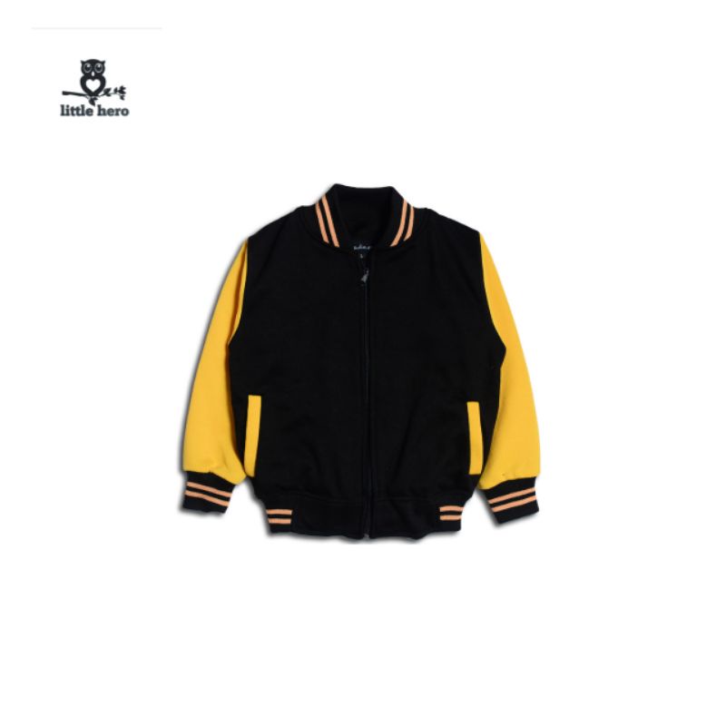 jaket baseball / varsity anak LH " hitam kuning"