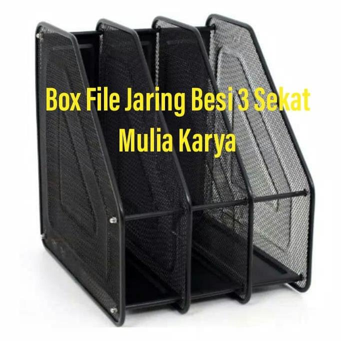 

Box File Jaring Besi 3 Sekat / Tempat Dokumen Jala Besi