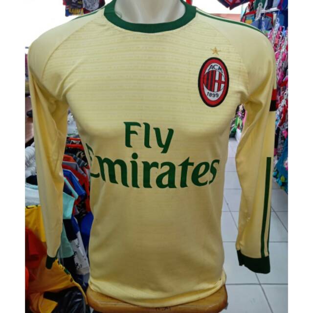Jersey ac milan kuning panjang