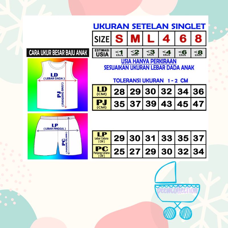 COD KELFI SETELAN SINGLET ANAK SETELAN ANAK COWOK SETELAN ANAK CEWEK BAJU ANAK SINGLET-1