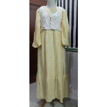 Gamis rompi rajut