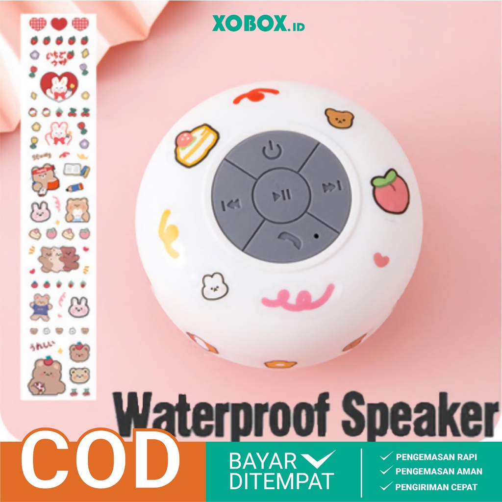 Speaker Bluetooth Waterproof Kamar Mandi lucu AH041 - XOBOX