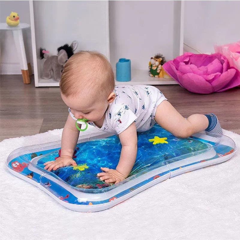 Baby Water Play Mat Inflatable For Infants Toddlers Fun Tummy Time Play Activity/mainan sensory bayi