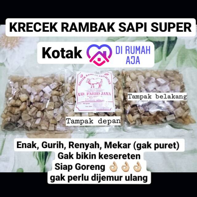 

Krecek sayur kulit sapi krecek gudeg/rambak sayur kulit sapi 500gram | Krecek rambak 1kg