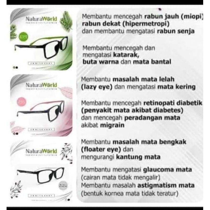 Kacamata ion nano NaturaWorld