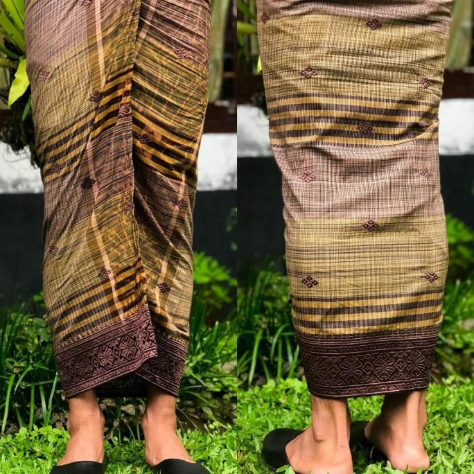 Saput endek bordir pakaian adat Bali Pria