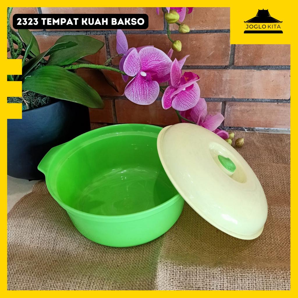 Mangkok Plastik / Mangkok Sayur Kode 2323 / Mangkok Plastik Dilengkapi Tutup / Mangkok Kuah