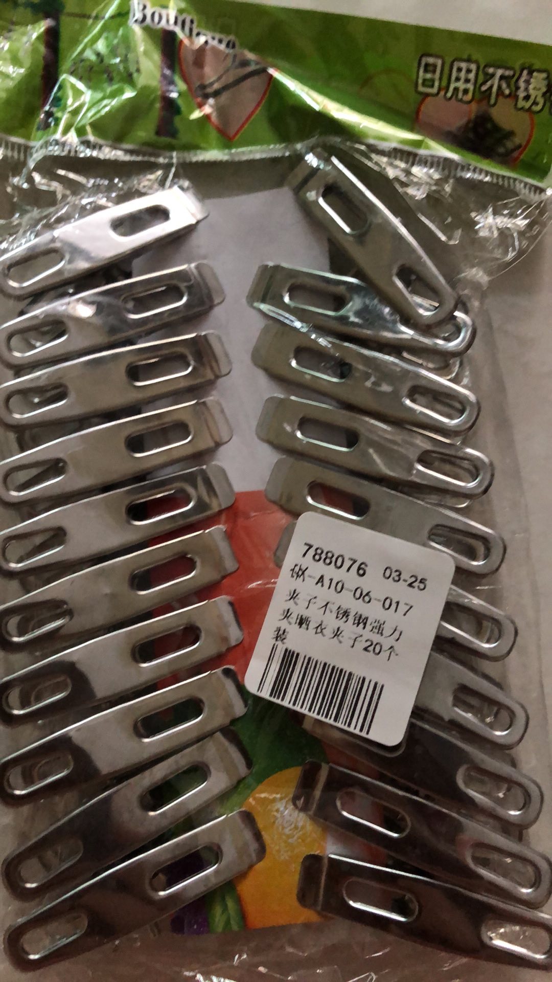 Klip Penjepit Pakaian Bahan Stainless Steel Tahan Angin Untuk Taman