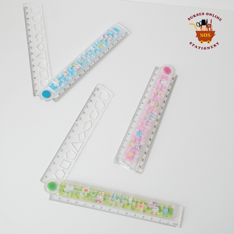 

SJS Penggaris 15-30cm/Penggaris Plastik/Penggaris Lipat/Ruler/Pengukur