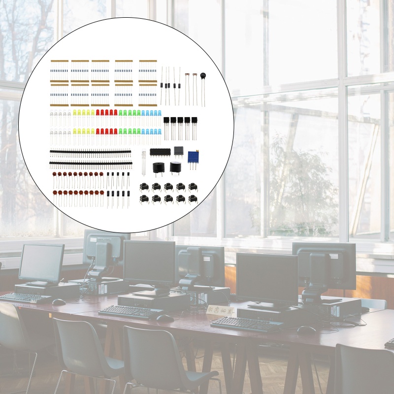 Kit Starter Komponen Elektronik btsg Dengan Kapasitor Resistor Led Untuk