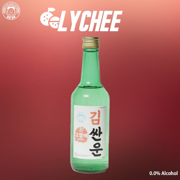 Soju Halal Rasa Lychee Kim JJan Un (Sparkling Water)