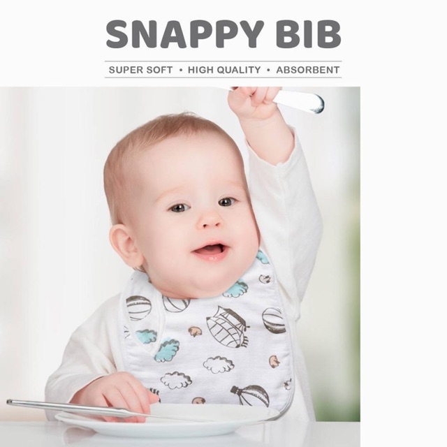 Snappy Bib Little Palmerhaus - Clemek Makan / Slaber Bayi