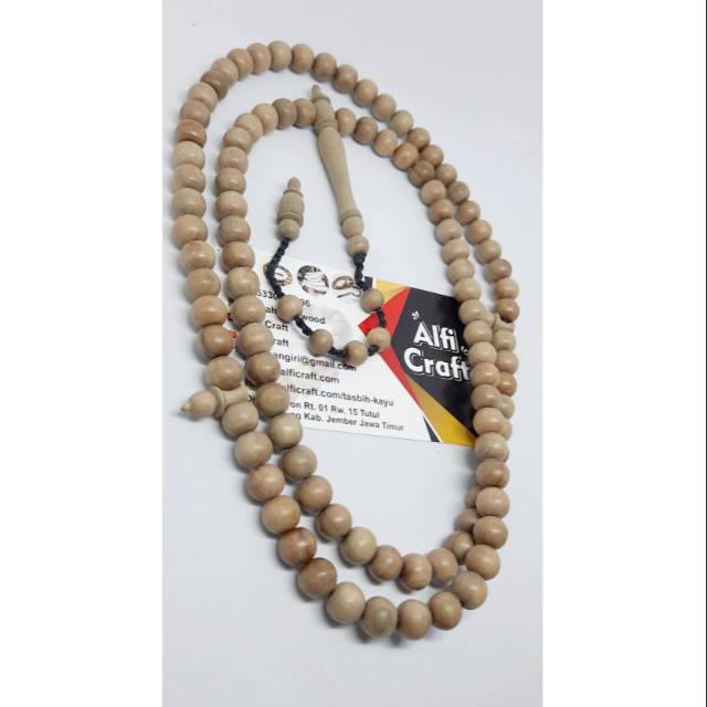 Tasbih Kayu Bidara / Tasbih Kayu Bertuah Bidara / Tasbih Muslim 99 Butir By Alfi Craft