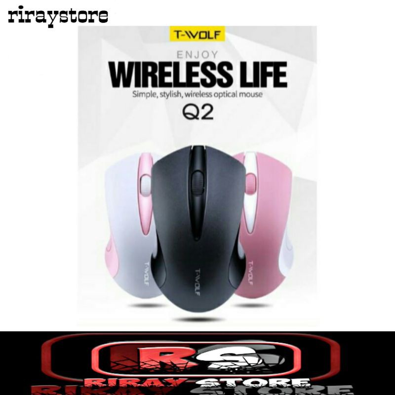 MOUSE WIRELESS LED MOUSE TWOLF T-Wolf MURAH DAN BAGUS - Gaming Mouse