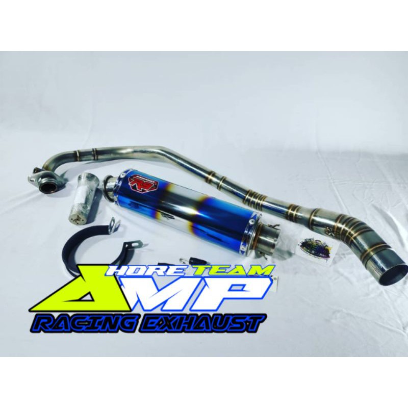 Knalpot R9 pelangi vixion