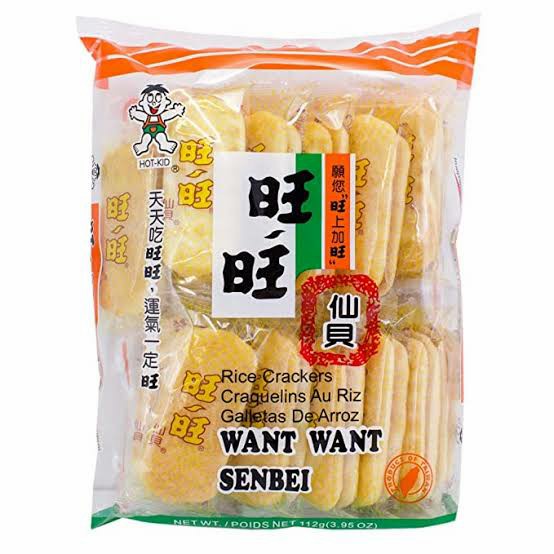 

⭐ COD ⭐ [isi 16 Pcs] Want Want Senbei Rice Crackers - Snack Krekers Beras