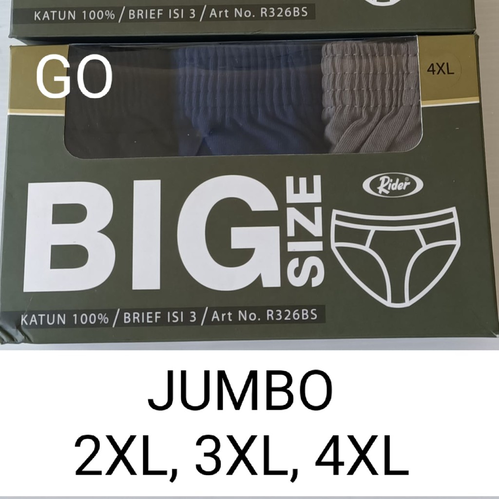 gof Celana Dalam Pria RIDER JUMBO R326.BS  Pria Spandex Murah/ CD Rider Murah