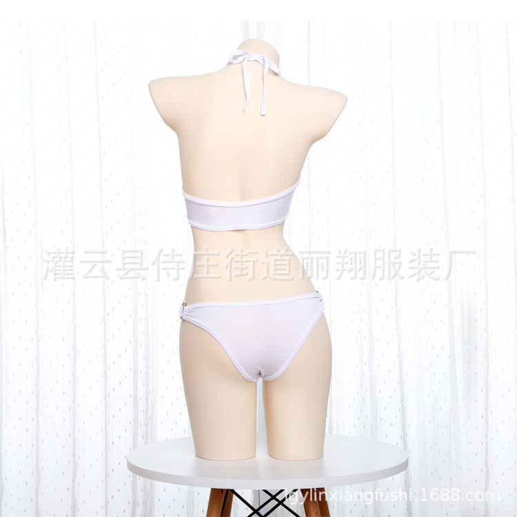 LI-107 white swimsuit baju renang bikini jepang seksi sexy cosplay