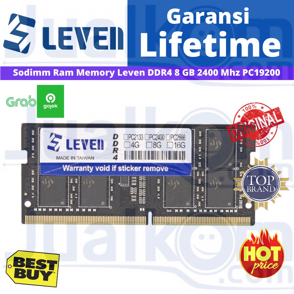 Sodimm Ram Memory Leven DDR4 8 GB 2400 Mhz PC 19200