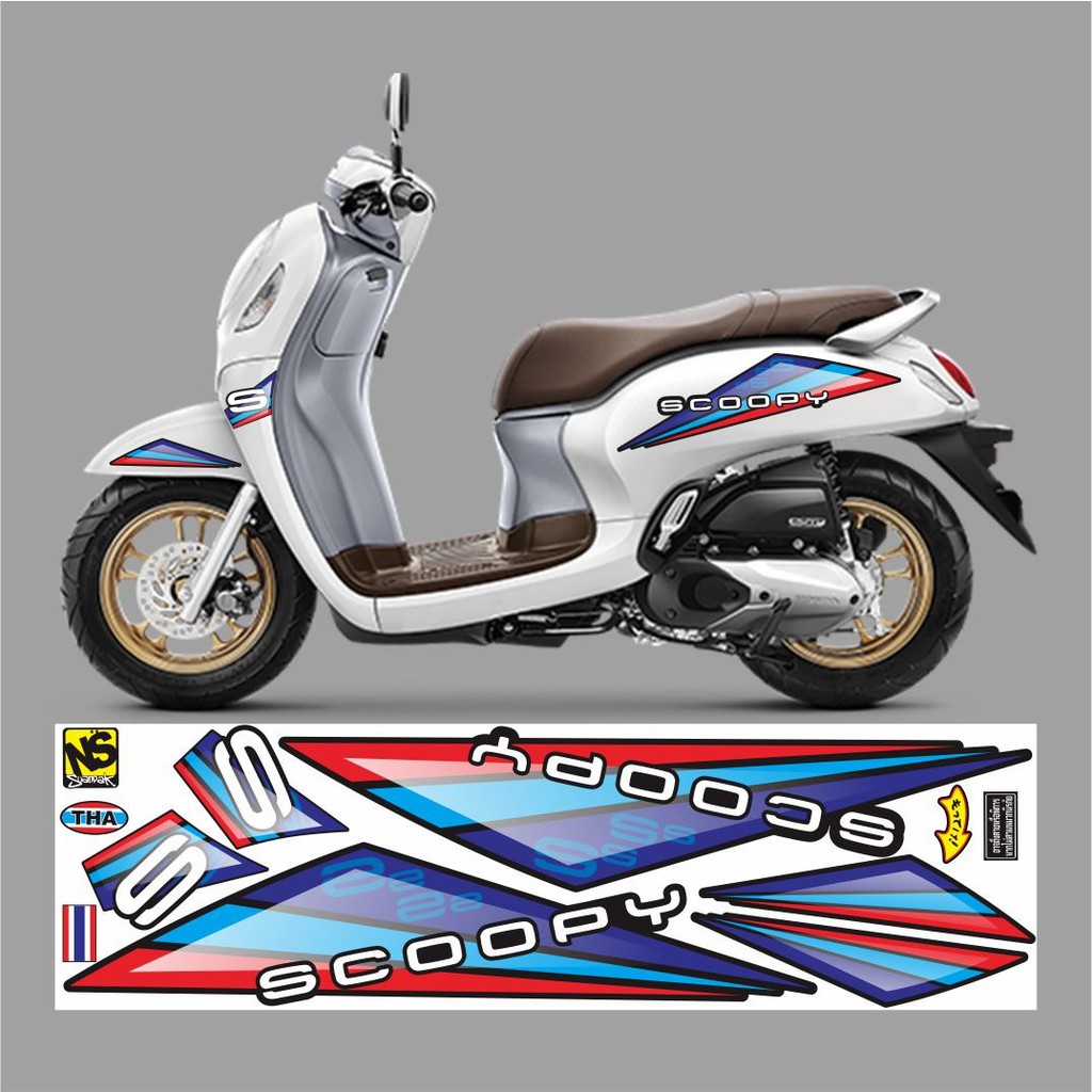 STRIPING VARIASI SCOOPY 2020 VARIASI STICKER STRIPING MOTOR