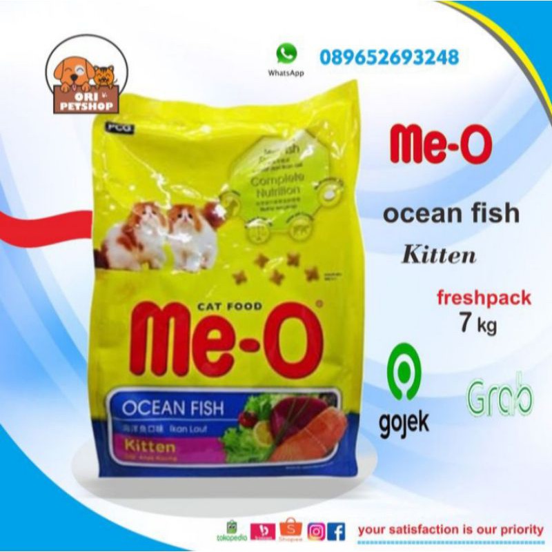 Makanan kucing meo kitten oceanfish 7 kg