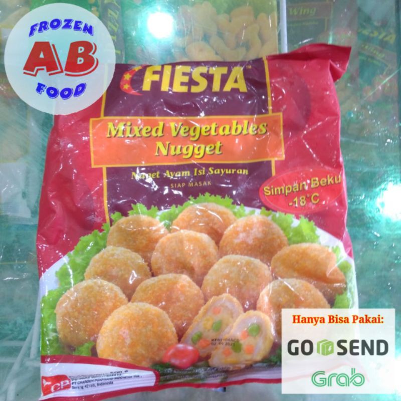 

Fiesta Mixed Vegetabel Nugget 500 gram Naget Ayam isi Sayuran Chicken