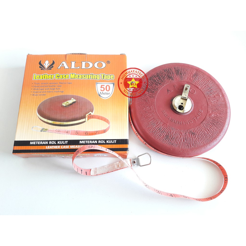 Roll Meter Kain 50m Aldo / Meteran roll 50m / Meteran Kain