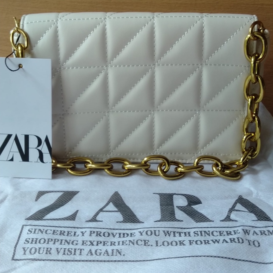 [ IMPORTTMURAH ] TAS BAHU WANITA ZARAA ZR QUILTED/SHOULDER BAG HAND BAG TALI RANTAI WITH CHAIN FASHION IMPORT PREMIUM#144222