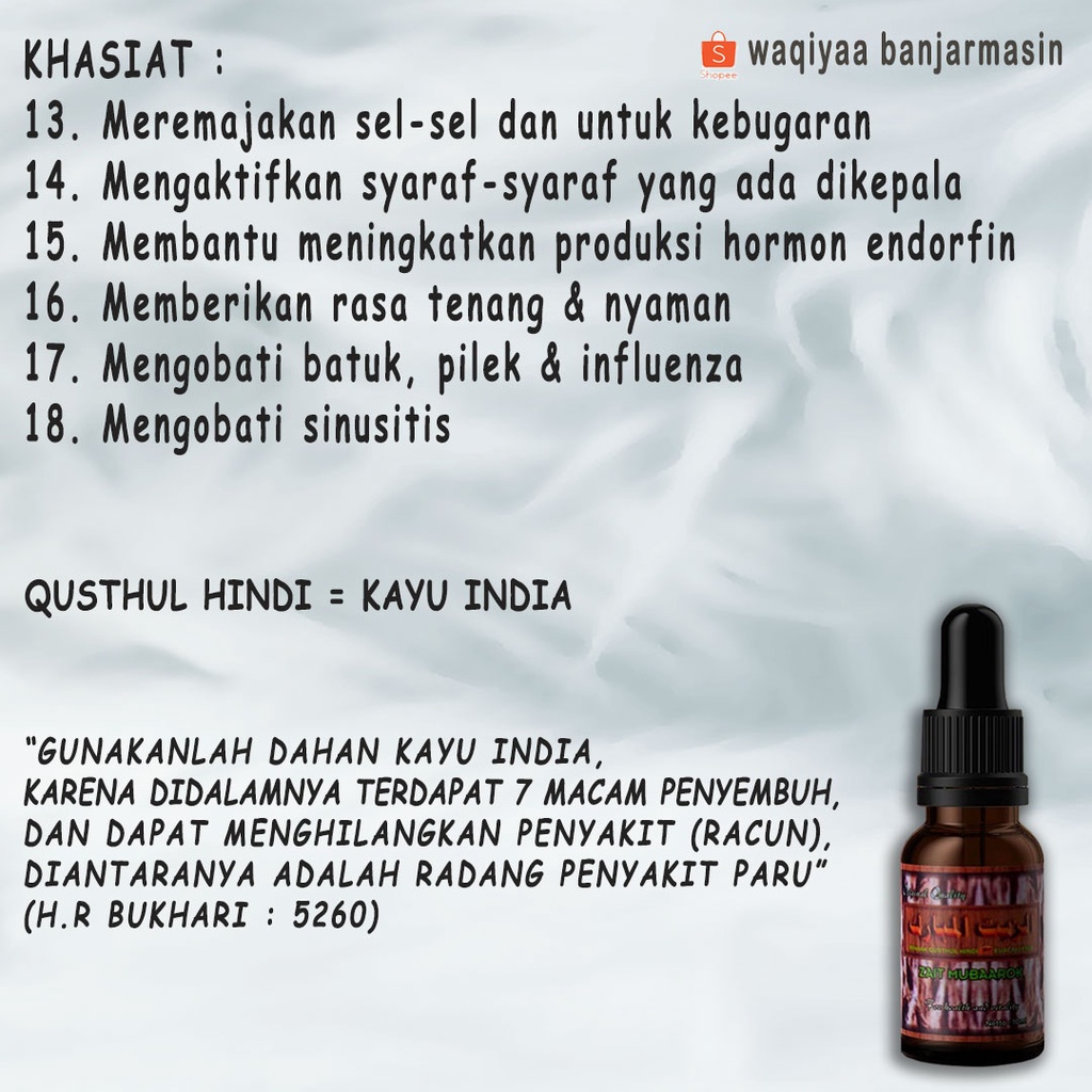 Minyak Qusthul Hindi Zait Mubarok Zaid Mubaarok Obat Anti Covid 19 Gangguan Sesak Nafas-5