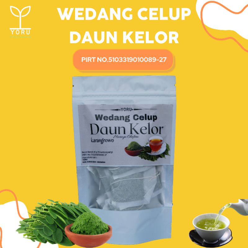 

TEH CELUP DAUN KELOR MURNI 100% Alami (Yoru Wedang Celup Daun Kelor)