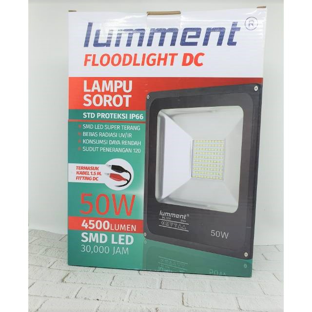 Lampu sorot Aki Lumment DC 50 Watt Lampu sorot 12V aki 50 Watt kap sorot led sorot 12v 12 volt lampu sorot