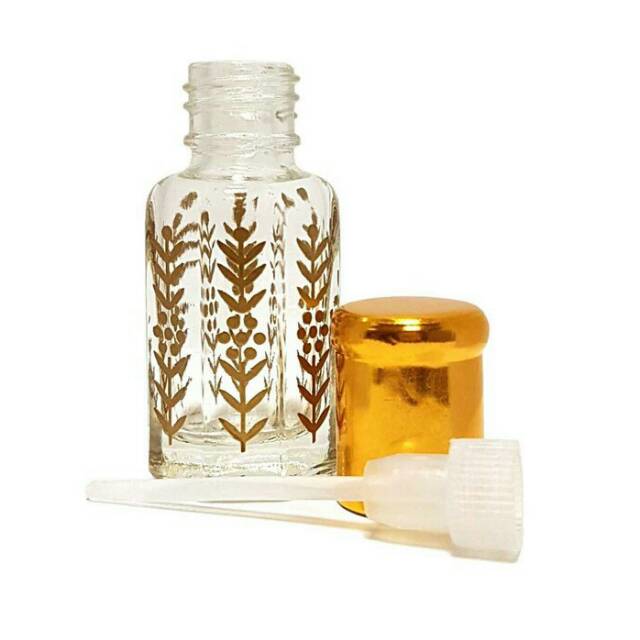 Botol TOLA 3ml - SURRATI kosong motif padi -Botol Parfum  Refill Arab